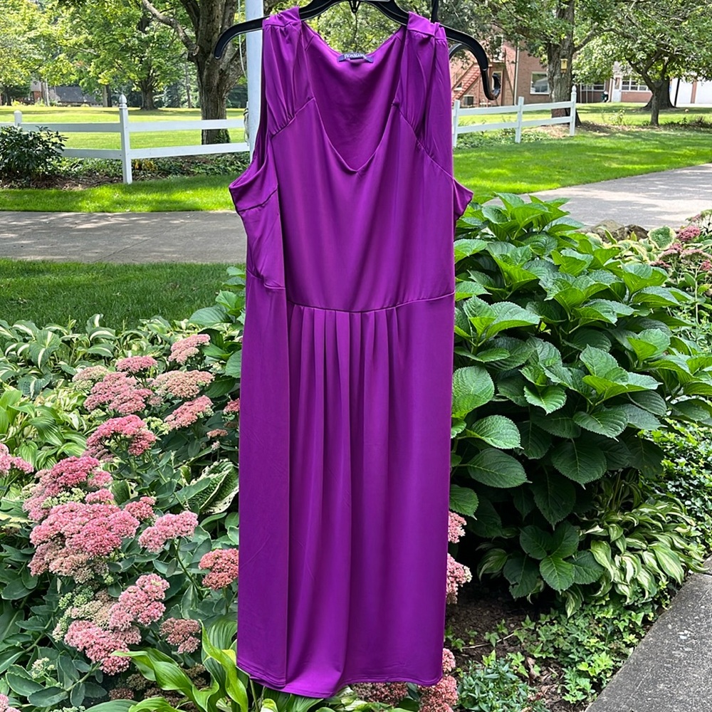 Roman’s women’s sleeveless dress size 22w purple